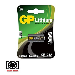 GP CR123A Lithium 3V. ถูกที่สุด!!! ถ่านลิเธียม