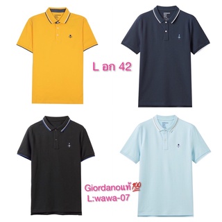 เสื้อโปโลผู้ชาย Giordano เสื้อโปโล Size L อก 42 เสื้อคอปก Polo