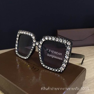 Eyewear_by.tm แว่นกันแดด ทรงเหลี่ยม ใหญ่ รุ่น OVERSIZE SQURE สี ดำ เทา ชมพู