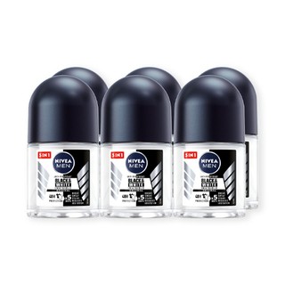 🔥HOT🔥 นีเวีย ดีโอ เมน แบล็ค แอนด์ ไวท์ โรลออน ขนาด 12 มล. แพ็ค 6 ขวด Nivea Men Black And White Roll-on 12 ml x 6