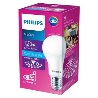 หลอดไฟ LED BULB PHILIPS E27 12วัตต์ สีขาวนวล