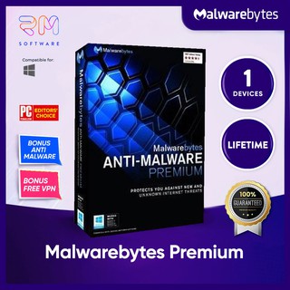 Malwarebytes Premium Antivirus 1 PC LIFETIME - ซอฟต์แวร์ป้องกันความปลอดภัย