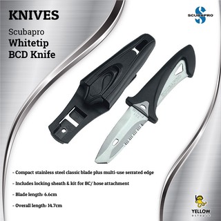 มีดดำน้ำ Scubapro Whitetip BCD Knife