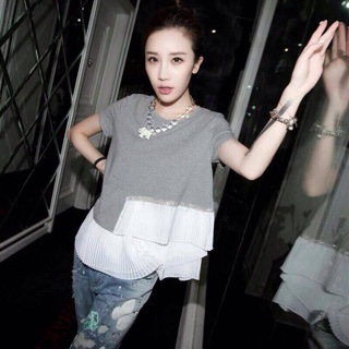 เสื้อแขนสั้นสไตล์ Topshop💗