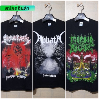 【ใหม่】เสื้อยืดพิมพ์ลายถนน เสื้อยืดวงดนตรี - ABBATH / Marbid ANGEL / SANCTUARY / HYPHOCRISY / SEPULTURA