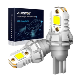 Auxito หลอดไฟถอยหลัง LED T15 T16 W16W 912 921 5050SMD สําหรับรถยนต์ 2 ชิ้น