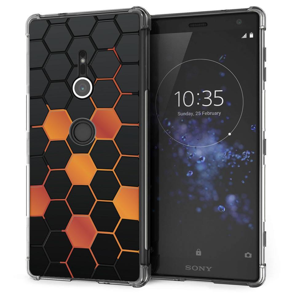 เคส สำหรับ Sony Xperia XZ2 Polygon Series 3D Anti-Shock Protection TPU Case [PG002]