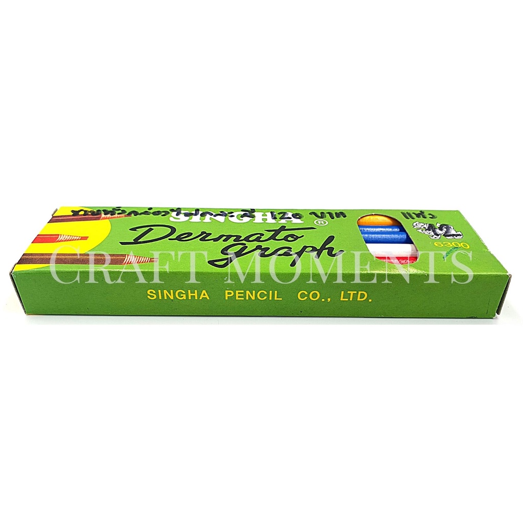 CRAFT MOMENTS: ดินสอเขียนผ้า ดินสอชอล์ก ชอล์คเขียนผ้า DERMATOGRAPH ตราสิงห์ ขีดผ้า GARMENT PENCIL CHALK ราคา ถูกที่สุด ดีลบีเคเค แกลเลอรีภาพที่ 7