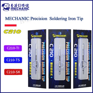 Mechanic หัวแร้งบัดกรีเหล็ก C210 TI TS SK ทําความร้อน ปลายแหลม 1s