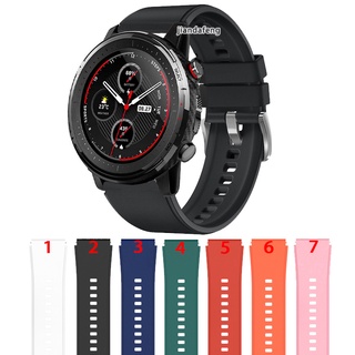 สายนาฬิกาข้อมือซิลิโคนสําหรับ Huami Amazfit Stratos 3 Watch