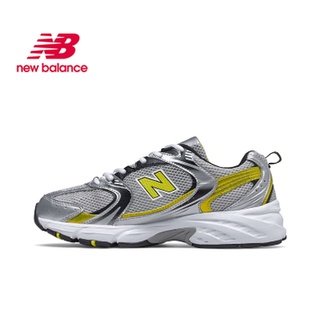 New Balance 530 series retro low top running shoes Male and female grey yellow D width