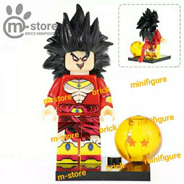 Lego dragon ball broly super saiyan 4 minifigures