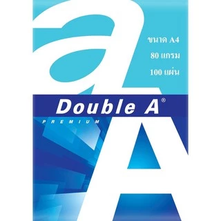 [แพค30/50/70แผ่น] Double A กระดาษถ่ายเอกสาร A4 หนา 80 แกรม 100 แผ่น จำหน่าย 1 แพ็ค พร้อมส่ง US.Station
