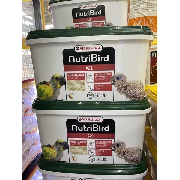 Nutribird A21 อาหารลูกป้อนนกสำหรับลูกนกทุกสายพันธุ์ (3kg.)
