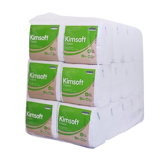 กระดาษเช็ดปาก ป๊อป อัพ KIMSOFT Choice POP UP Napkin ผลิตโดย Kimberly-Clark ขายยกห่อ 30 ห่อ และ แบบยกลัง 60 ห่อ
