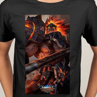 เกม Mobile Legends เสื้อยืดคอกลมแขนสั้นผู้ชาย | เสื้อยืด ชุดลำลอง | เสื้อยืดเกมมิ่ง