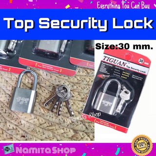 Top Security Lock กุญแจ แม่กุญแจ ล็อคอเนกประสงค์สแตนเลส ไซด์ 30mm.