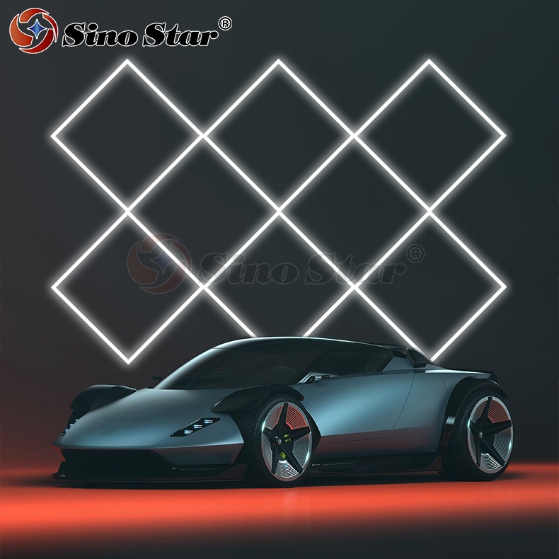 Car Beauty Shop LED Energy-saving Light Diamond Rectangular Garage Lamp Car Wash Room Led Ceiling La