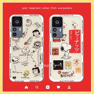 Ready เคสโทรศัพท์ Casing for Xiaomi Mi 12T Pro 12 Lite Redmi 10 5G 4G 2022 New Cute Cartoon Snoopy Couples Smartphone Case Silicagel TPU Soft Back Case Transparent Shockproof Protection Cover เคส