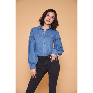Chana j. shirt jeans เสื้อยีนส์ปกเชิ้ตชานา