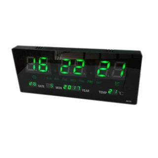 นาฬิกาดิจิตอลLED Number Clock แขวนผนัง รุ่น 3615 ขนาด 36X15X3CM