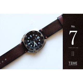 สายนาฬิกาหนัง Hand craft  No.7 หนังปั๊มลายTexture สวย watch strap  ขนาด18มม 20มม 22มม 24มม watch strap พร้อมบัคเคิล