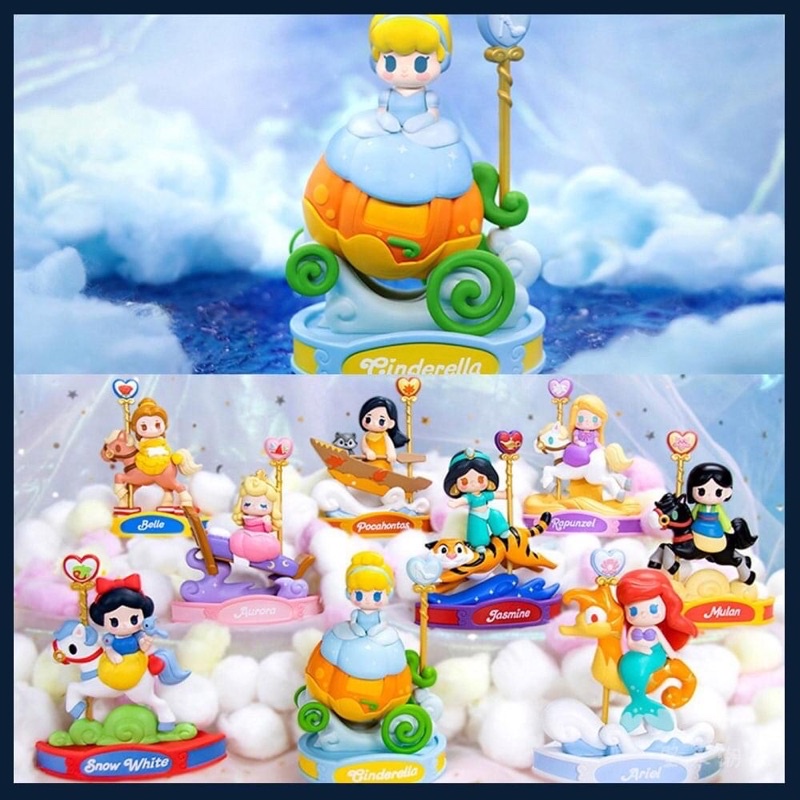 ⭐️พร้อมส่ง⭐️โมเดลเจ้าหญิงDisney Princess Carousel ม้าหมุน : 52 toys(แบบแยกตัว)
