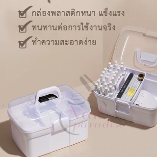 พร้อมส่งทุกวันกล่องใส่อุปกรณ์ทำเล็บ กล่อง Multi - Function Gaoy แบบพกพาอุปกรณ์ทำเล็บ ใส่เครื่องอบเล็บได้