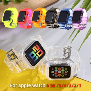 New Transparent Silicone Strap for Apple Watch Series Se 6 5 4 3 2 Band 40mm 44mm for Iwatch Se 5 4 3 Waterproof Strap 38mm 42mm