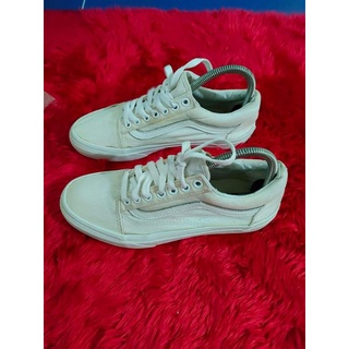 Vans ขาว ไซส์39 ยาว 25 ของเเท้ มือสอง สภาพดี