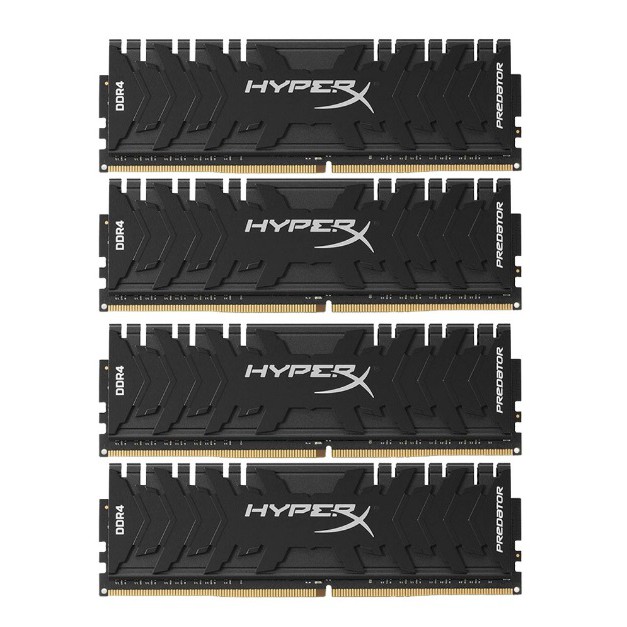 32GB (8GBx4) DDR4/3200 RAM PC (แรมพีซี) KINGSTON HyperX PREDATOR (HX432C16PB3K4/32)