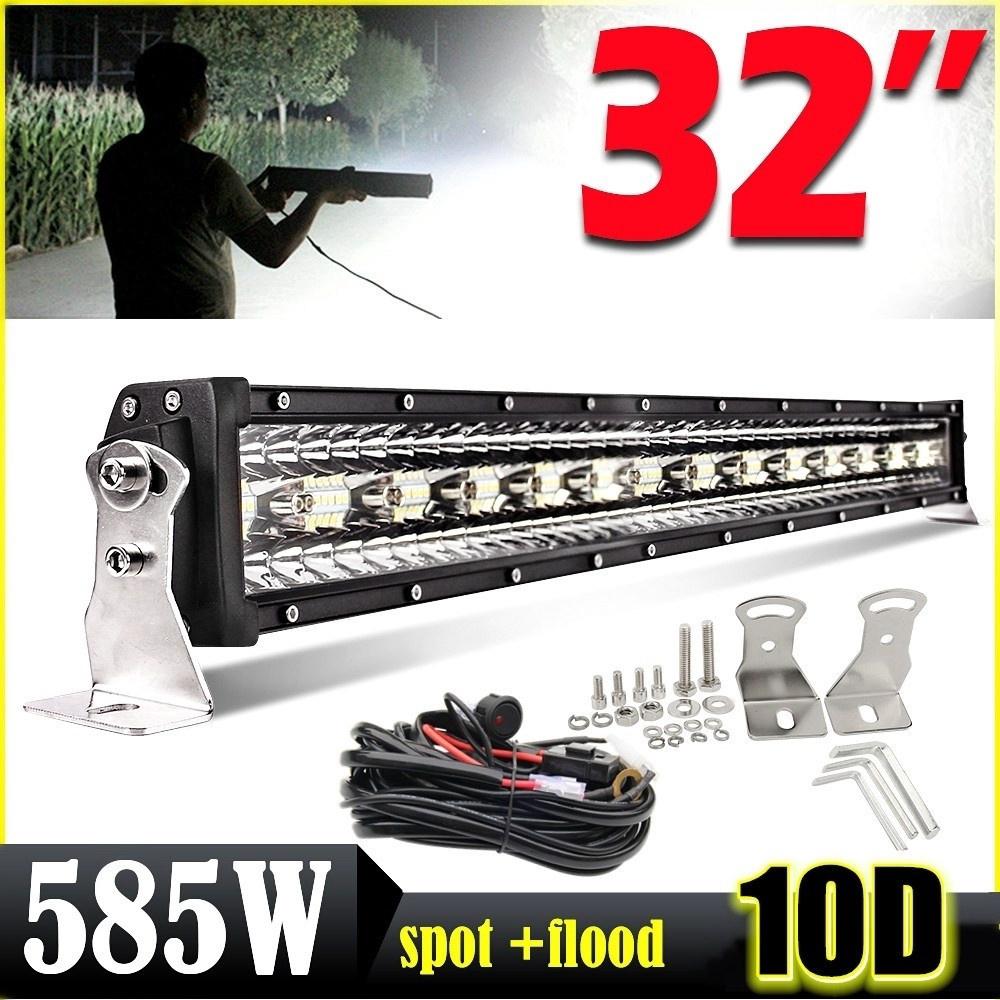 โคมไฟ 10 d+32 585 w offroad led กันน้ํา 12v 24v