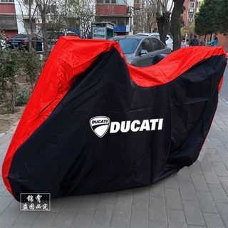 Suitable For DUCATI Motorcycle Jersey 959 Panigale V2 V4 XDiavelS1260 Hypermotard950 Scrambler800 icon Monster696 821 MTS950 Outdoor Rainproof Dustproof Car Cover