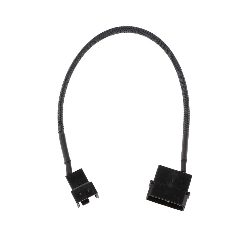 Bbd 4-Pin Molex Male to 3-Pin 4-Pin PWM Male Sleeved Fan Extension Adapter Cable