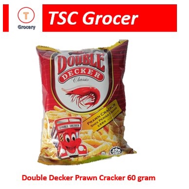 Double Dewcker Prawn Cracker 60 กรัม / Snek Perisa Udang