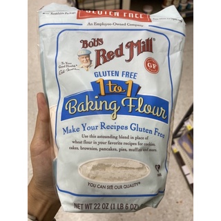 แป้ง เอนกประสงค์ ผสม ผงฟู 100% ไม่มีกลูเตน ตรา บ๊อบส เรด มิลล์ 624 G. Gluten Free 1 to 1 Baking Flour ( Bob’s Red Mill Brand ) กลูเตนฟรี 1 ทู 1 เบคกิ้ง ฟลาวร์