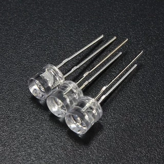 (10ชิ้น) LED หัวตัด Flat Top 3mm 5mm ขาว ฟ้า เขียว เหลือง แดง WarmWhite White Blue Green Yellow Red Orange ไดโอดเปล่งแสง