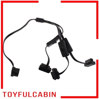 ( Toyfulcabin ) 1 To 3 Male To Female Obd2 ตัวแยกสายเคเบิ้ลเชื่อมต่อสําหรับรถยนต์