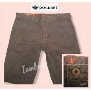 Dockers Men Slim Fit Cotton Shorts กางเกงขาสั้นผู้ชาย แบรนด์แท้💯 Dockers รุ่น Alpha Khaki