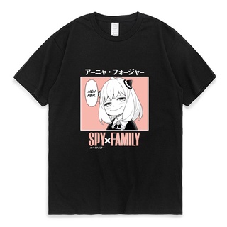 เสื้อยืดแขนสั้น พิมพ์ลายอนิเมะ Anya Forger Spy X Family แฟชั่นฤดูร้อน สไตล์ฮาราจูกุ สําหรับผู้หญิง 2022