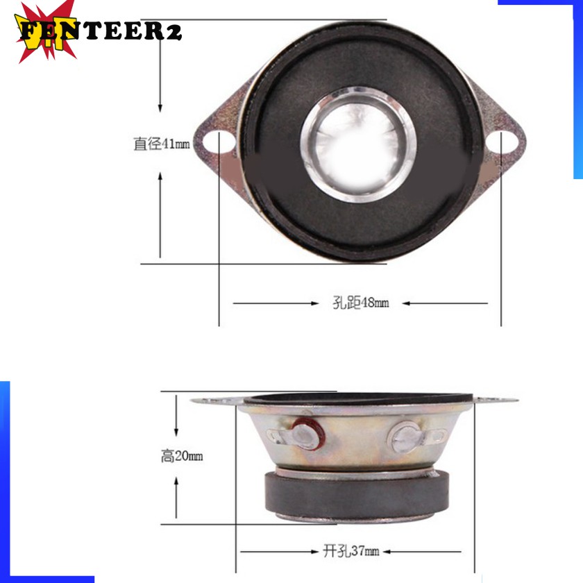 [Fenteer2 3c ] ลําโพงวูฟเฟอร์สเตอริโอ 1.5 นิ้ว 4 โอห์ม 5W DIY