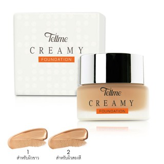 🔥โปรค่าส่ง25บาท🔥Tellme Creamy Foundation 16 g. 9522 เท็ลมี ครีมมี่ ฟาวน์เดชั่น 8850252111212