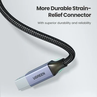 UGREEN สายเครื่องพิมพ์ USB USB Type B ชายกับชาย USB 3.0 2.0 สําหรับ Canon Epson HP ZJiang ป้ายเครื่องพิมพ์ DAC เครื่องพิมพ์