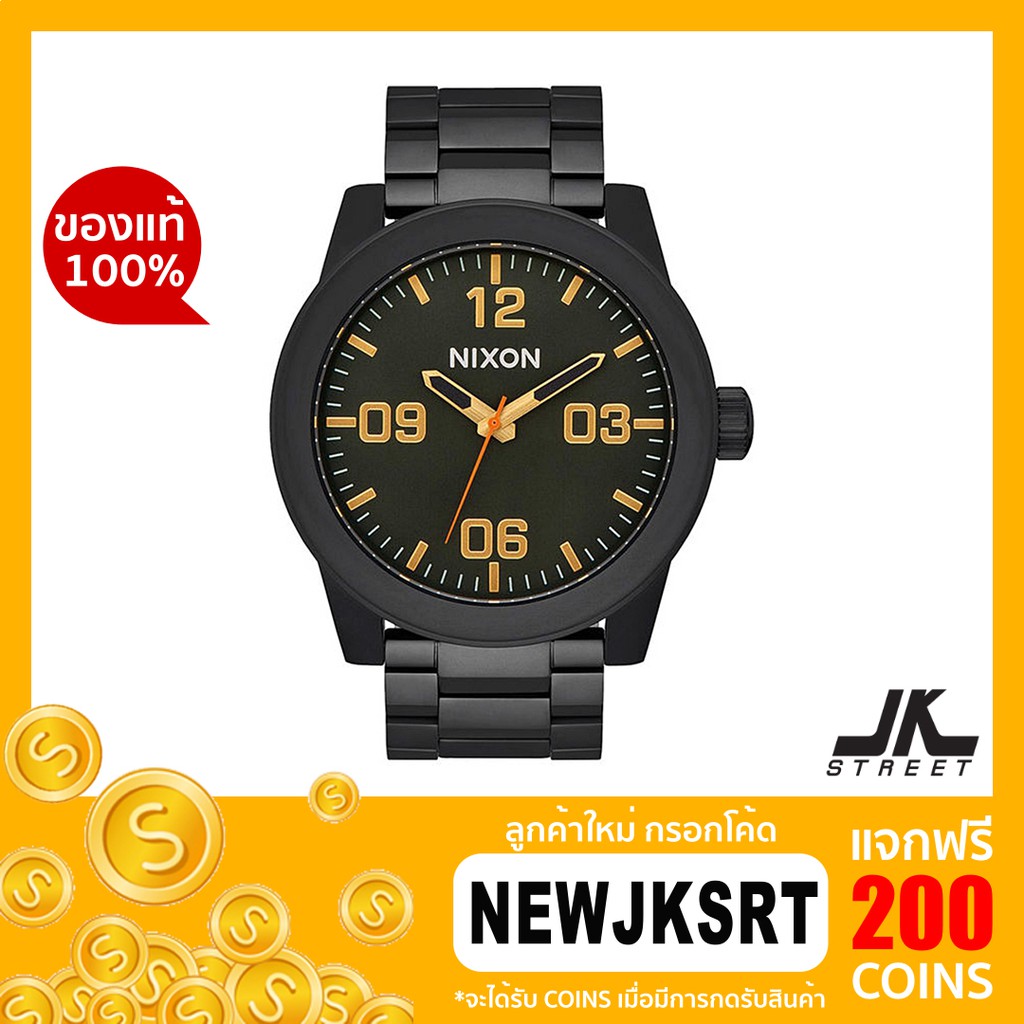 นาฬิกา Nixon Corporal SS รุ่น A346-1032 (All Black/Surplus) ของแท้