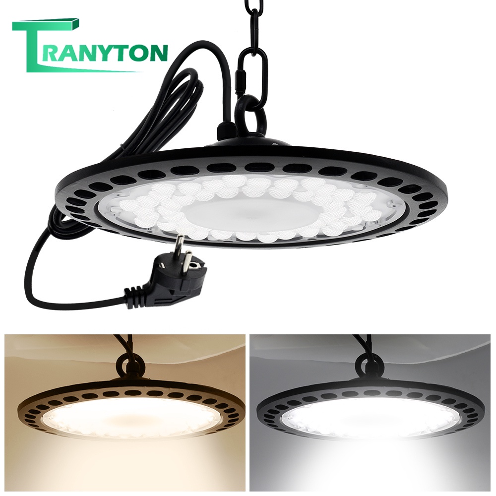 โคมไฟอุตสาหกรรม LED 100W/150W/200W หลอดไฟ LED กันน้ำ ไฟปลูก ใช้ในโกดัง ลานจอดรถ ในบริษัท สนามกีฬาและพื้นกลางแจ้ง แสงขาว