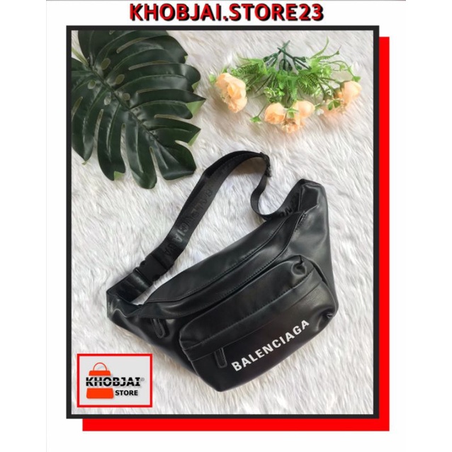 VTG BALENCIAGA LEATHER WAIST BAG