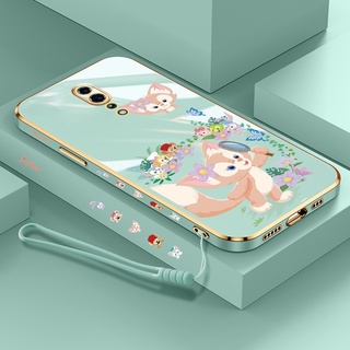 เคสโทรศัพท์มือถือ ซิลิโคน ขอบตรง ลายตัวอักษร Lena Belle หรูหรา สําหรับ Oppo RENO 2 RENO Z RENO 3 RENO 3Pro RENO 2F