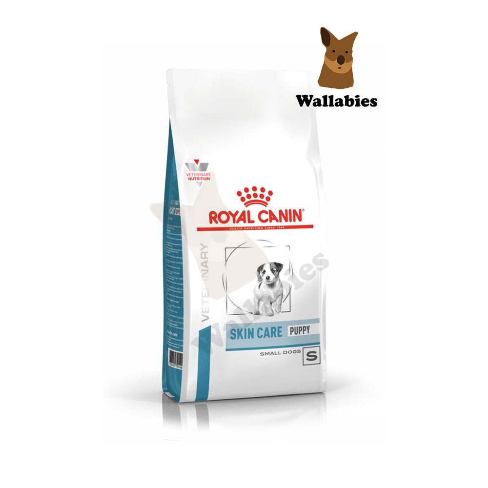 Royal Canin Skin Care Puppy Small Dog อาหารรักษา ลูกสุนัขพันธ์เล็ก ผิวหนังแพ้ง่าย สร้างความแข็งแรงของชั้นผิวหนัง  (2kg.)