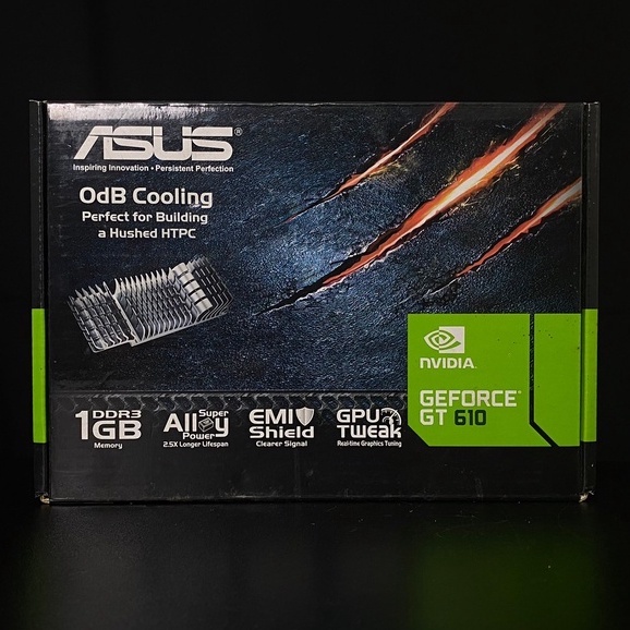 การ์ดจอ VGA ASUS GT 610 COOLING 1GB DDR3 สินค้ามือสอง มีประกันร้านให้ 14 วัน MAXCOM