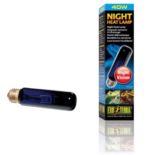 Exo terra Night heat lamp 40w หลอดจำลองแสงจันทร์ หลอดกลางคืน